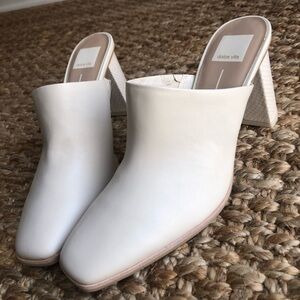 New: Dolce Vita x Revolve Parez Leather Mule in Cream. Size 9.5